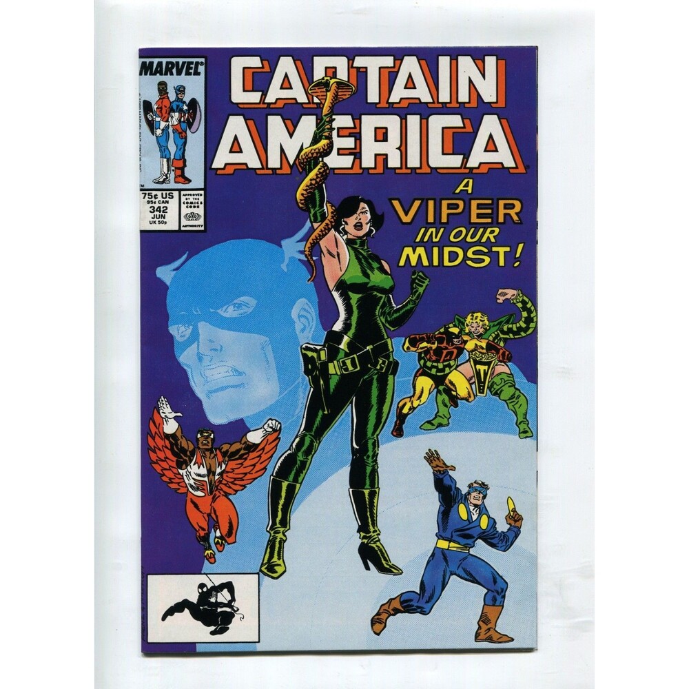 Captain America #342 Marvel Comics 1988 Comic Book Viper Appearance